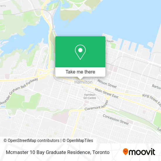 Mcmaster 10 Bay Graduate Residence map