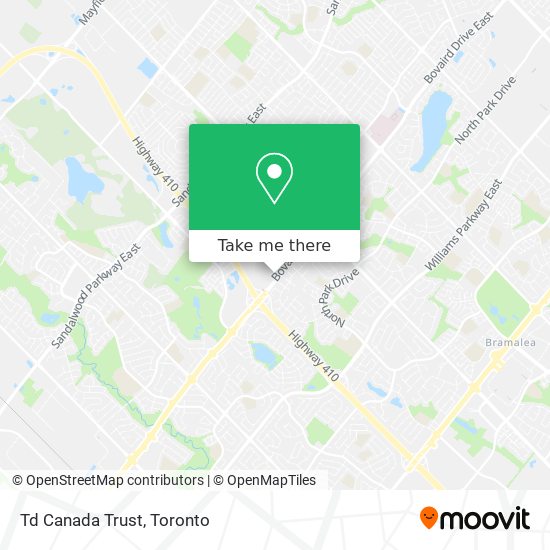 Td Canada Trust map