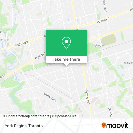 York Region map