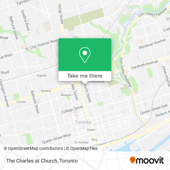 The Charles at Church map