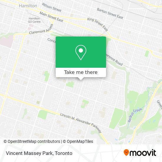Vincent Massey Park map