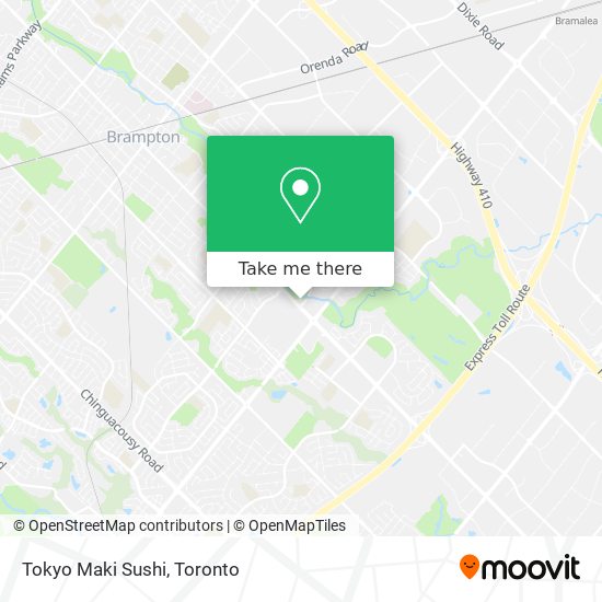 Tokyo Maki Sushi map