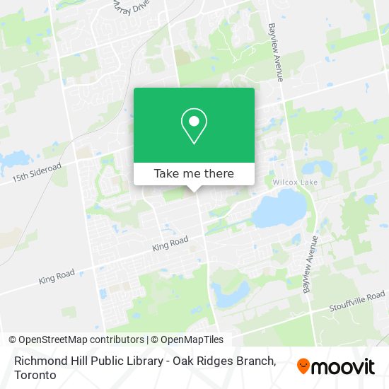 Richmond Hill Public Library - Oak Ridges Branch plan