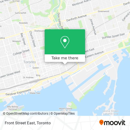 Front Street East map