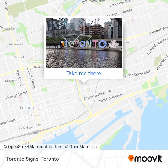 Toronto Signs map