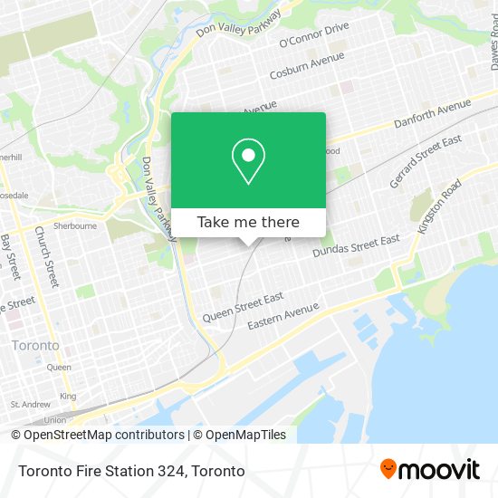 Toronto Fire Station 324 map