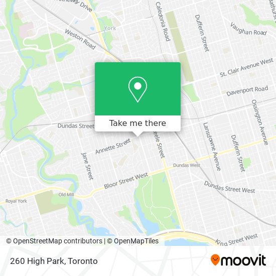 260 High Park map