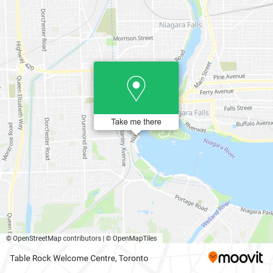 Table Rock Welcome Centre map