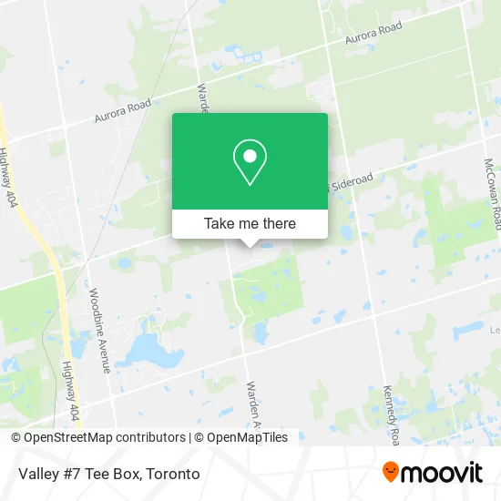Valley #7 Tee Box map