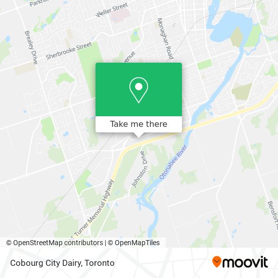 Cobourg City Dairy map