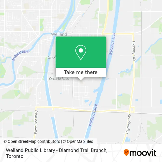 Welland Public Library - Diamond Trail Branch map