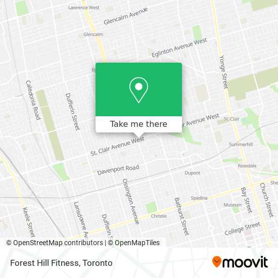 Forest Hill Fitness map