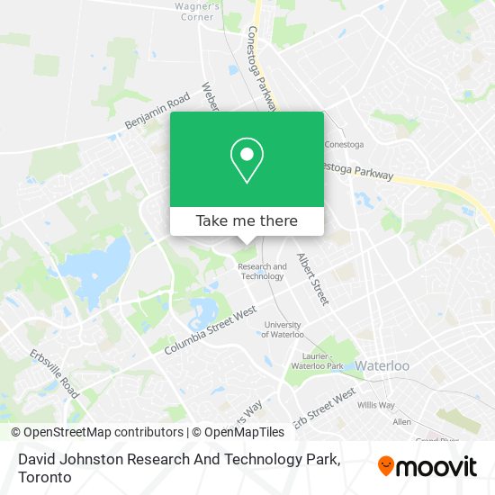 David Johnston Research And Technology Park map