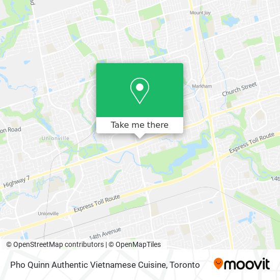 Pho Quinn Authentic Vietnamese Cuisine map