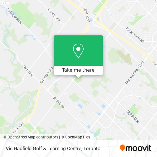 Vic Hadfield Golf & Learning Centre map