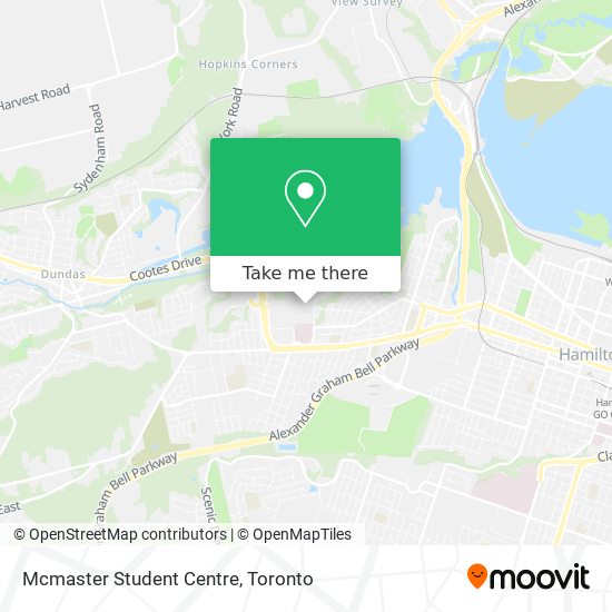 Mcmaster Student Centre map