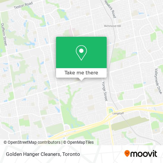 Golden Hanger Cleaners map