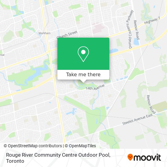Rouge River Community Centre Outdoor Pool plan