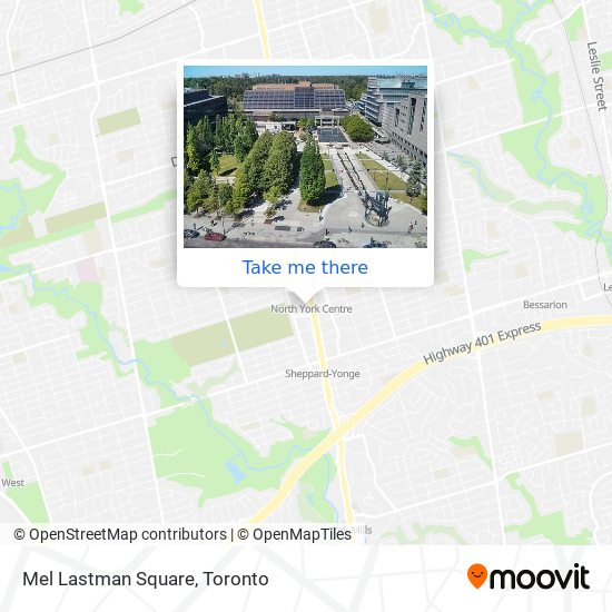 Mel Lastman Square map