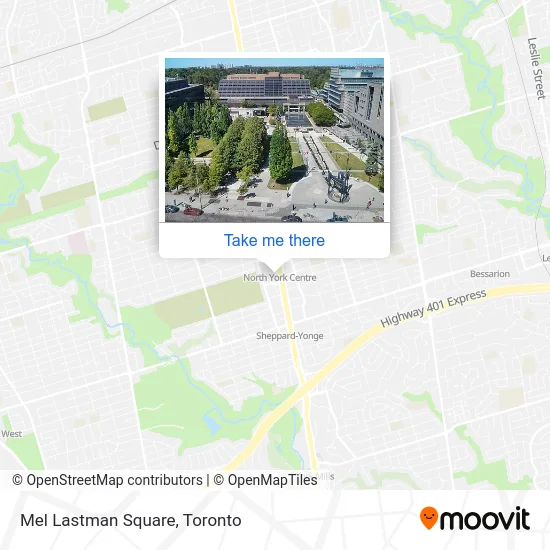 Mel Lastman Square map