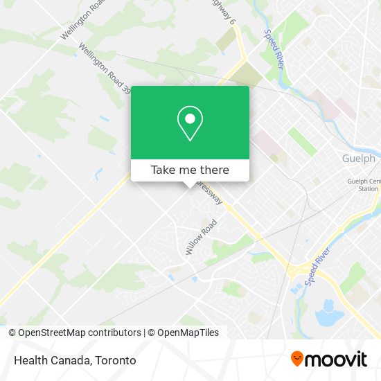 Health Canada map