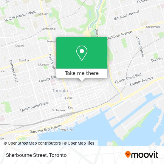 Sherbourne Street map