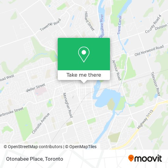 Otonabee Place map