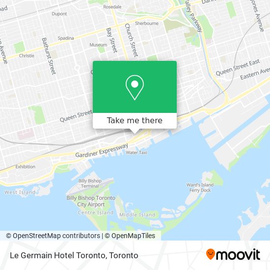 Le Germain Hotel Toronto map
