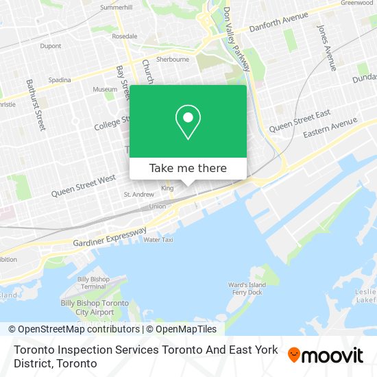 Toronto Inspection Services Toronto And East York District plan