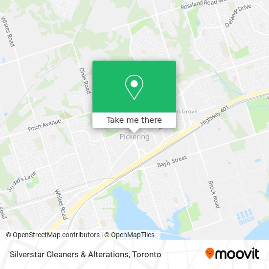 Silverstar Cleaners & Alterations map