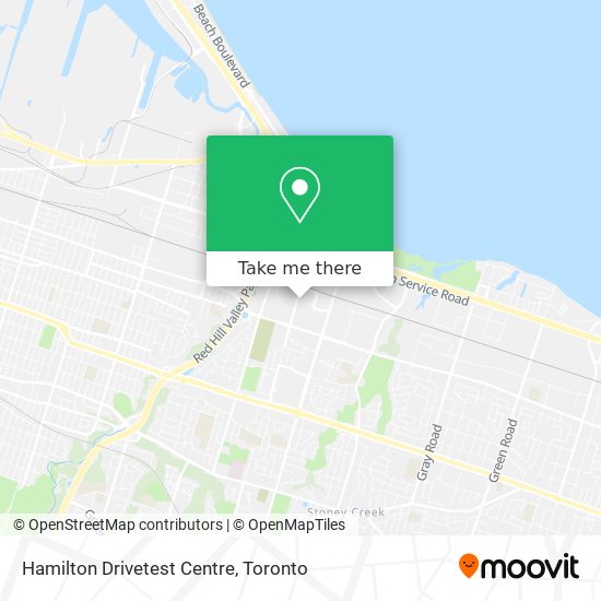 Hamilton Drivetest Centre map