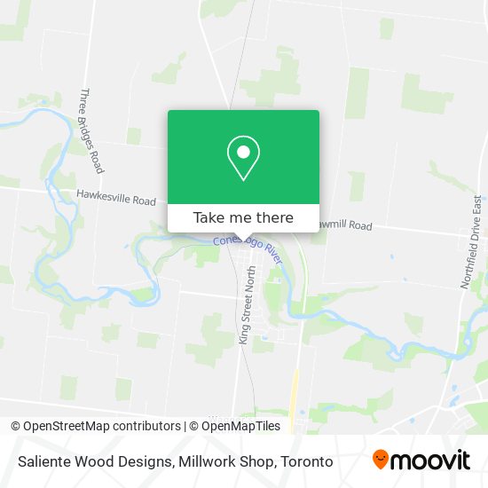 Saliente Wood Designs, Millwork Shop map