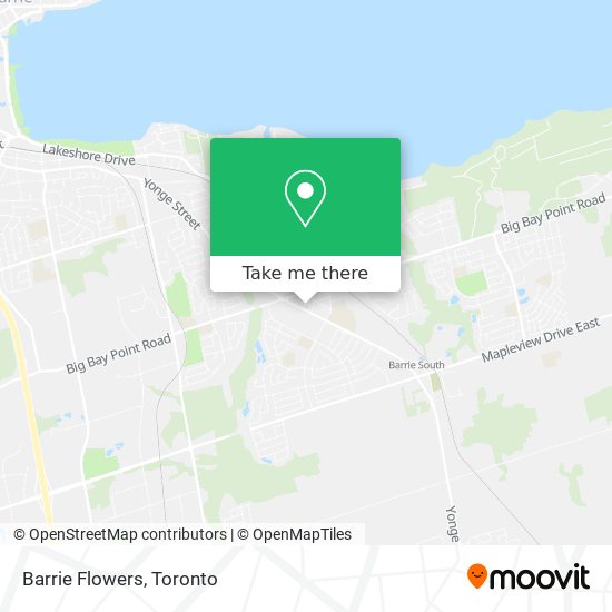 Barrie Flowers map