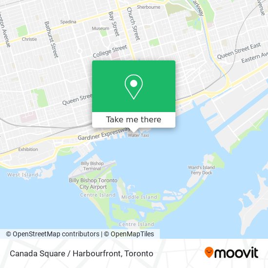 Canada Square / Harbourfront map