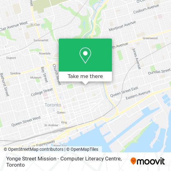 Yonge Street Mission - Computer Literacy Centre plan