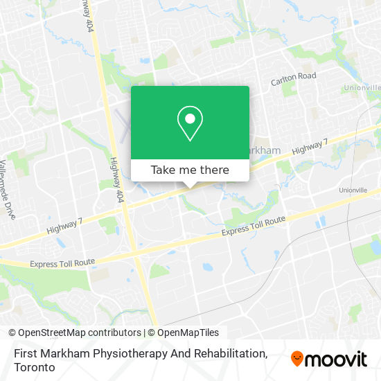 First Markham Physiotherapy And Rehabilitation plan