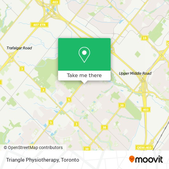 Triangle Physiotherapy map