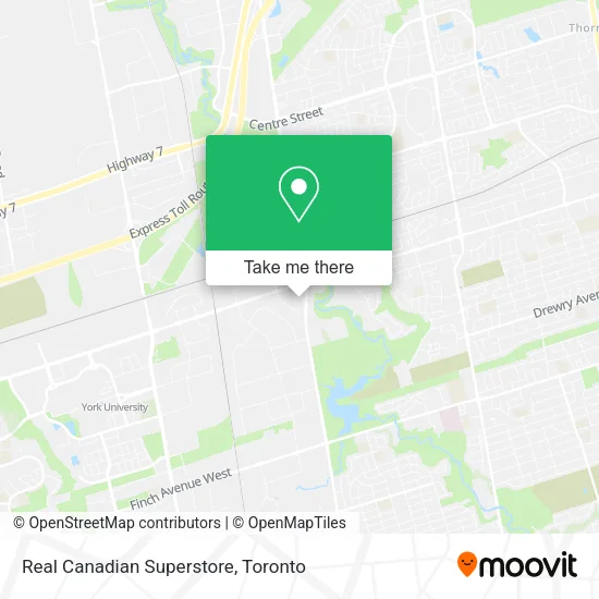Real Canadian Superstore map