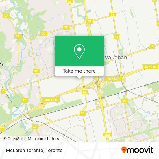 McLaren Toronto map