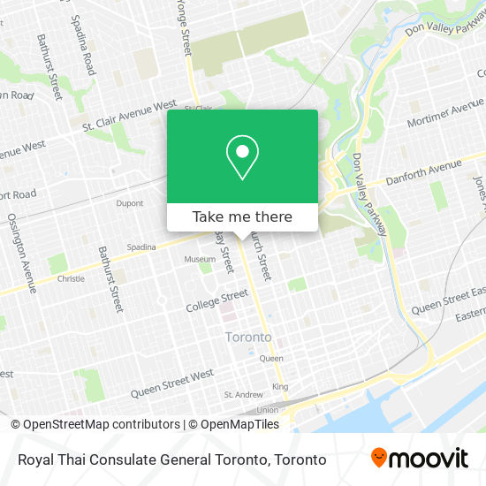 Royal Thai Consulate General Toronto map