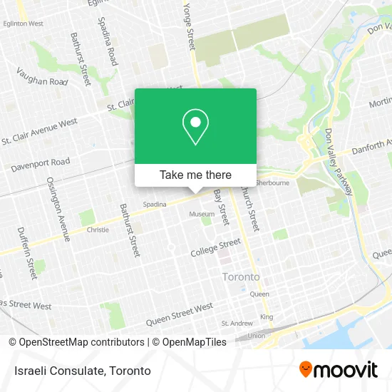 Israeli Consulate map