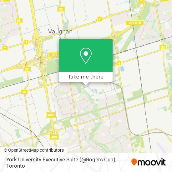 York University Executive Suite (@Rogers Cup) map