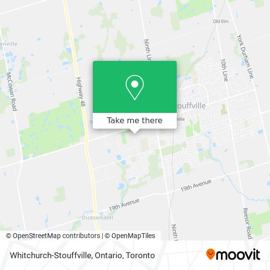 Whitchurch-Stouffville, Ontario map