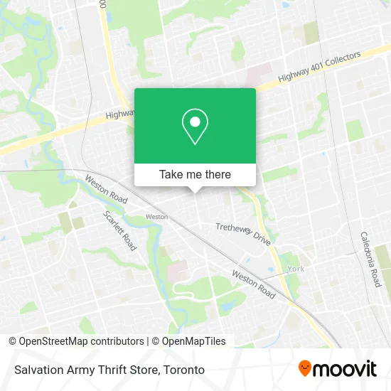 Salvation Army Thrift Store map