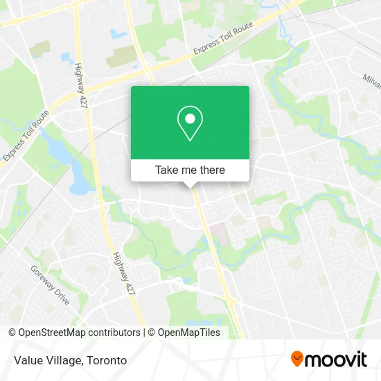 Value Village map