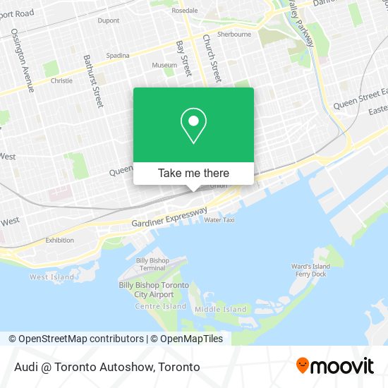 Audi @ Toronto Autoshow map