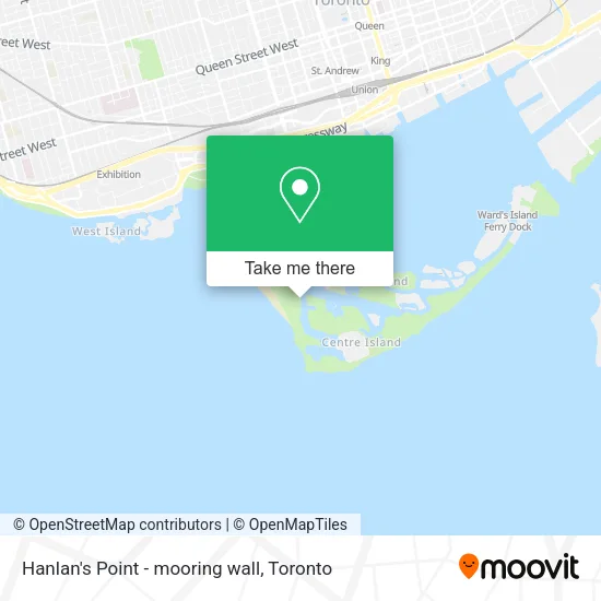 Hanlan's Point - mooring wall map
