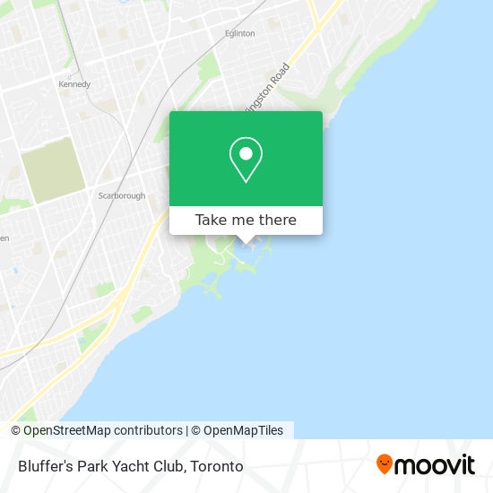 Bluffer's Park Yacht Club map