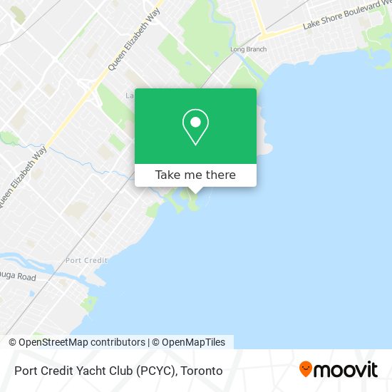 Port Credit Yacht Club (PCYC) map