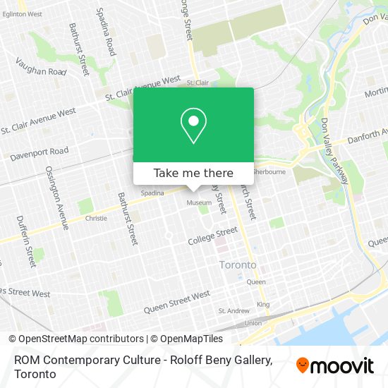 ROM Contemporary Culture - Roloff Beny Gallery map